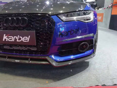 Karbel Carbon Dry Carbon Fiber Front Lip for Audi S6 & A6 S-Line & A6 Avant 2016-2018 C7.5