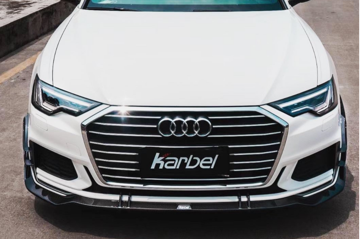 Karbel Carbon Dry Carbon Fiber Front Lip for Audi S6 & A6 S-Line & A6 Avant 2019-ON C8