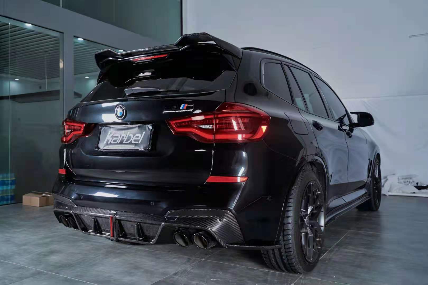 Karbel Carbon Dry Carbon Fiber Rear Roof Spoiler for BMW X3M & X3MC F97 2019-2021