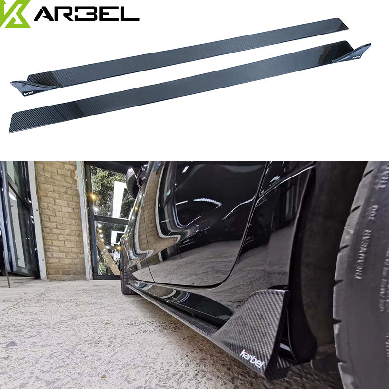 Karbel Carbon Dry Carbon Fiber Side Skirts for Audi S7 & A7 S Line & A7 2016-2018 C7.5