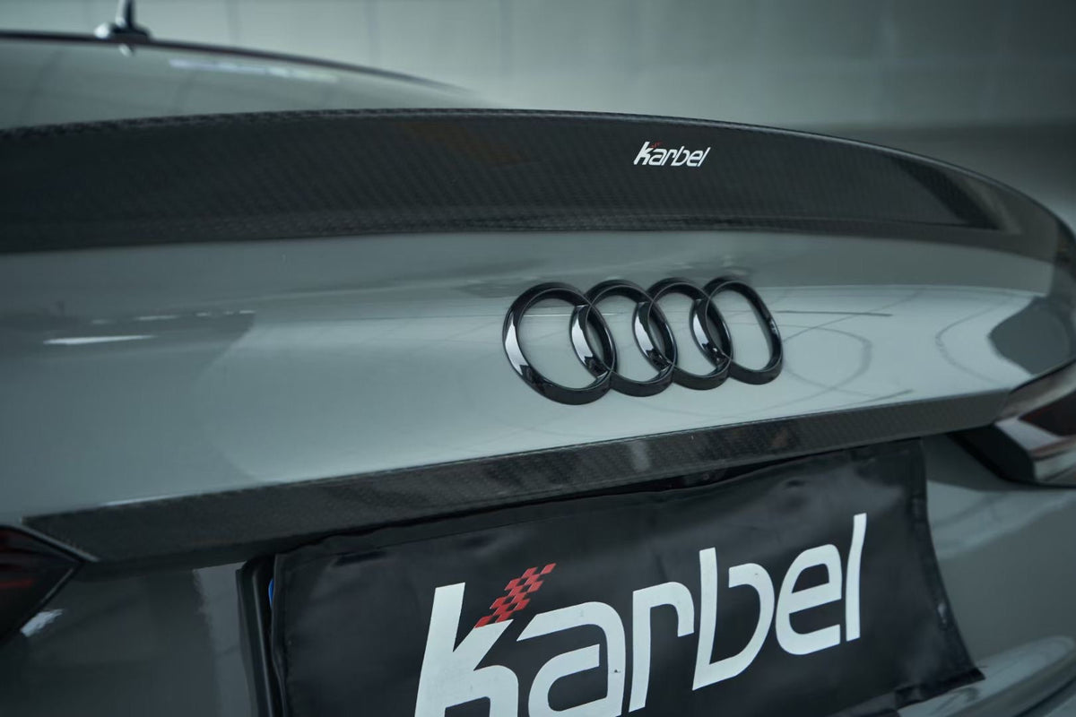 Karbel Carbon Dry Carbon Fiber Trunk Lid Rear Trim for Audi S5 & A5 S Line & A5 2020-ON B9.5