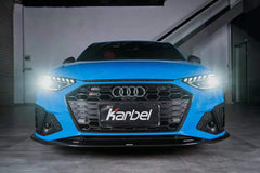 Karbel Carbon Dry Carbon Fiber Front Lip Ver.1 for Audi S4 & A4 S Line 2020-ON B9.5