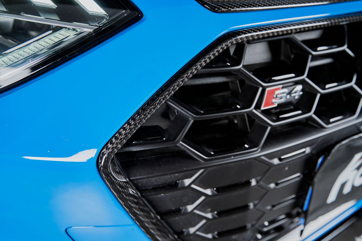 Karbel Carbon Dry Carbon Fiber Front Grill Frame for Audi S4 & A4 S Line 2020-ON B9.5