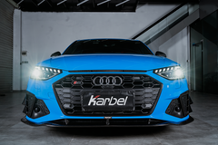 Karbel Carbon Dry Carbon Fiber Front Bumper Top Trim for Audi S4 & A4 S Line 2020-ON B9.5