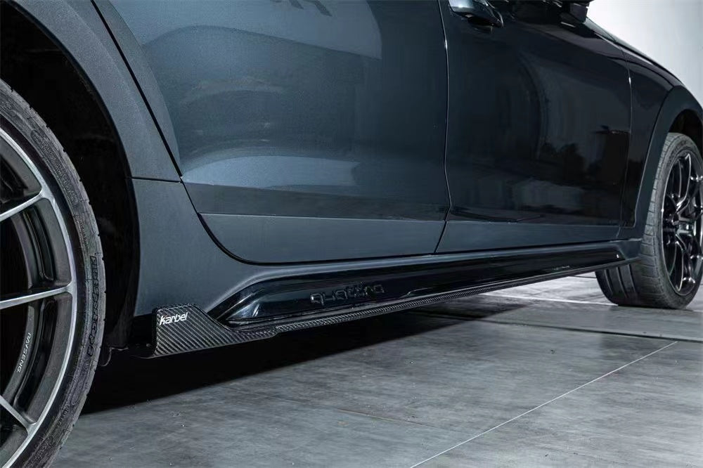 Karbel Carbon Pre-preg Carbon Fiber Side Skirts Audi A4 Allroad B9.5 2020-ON