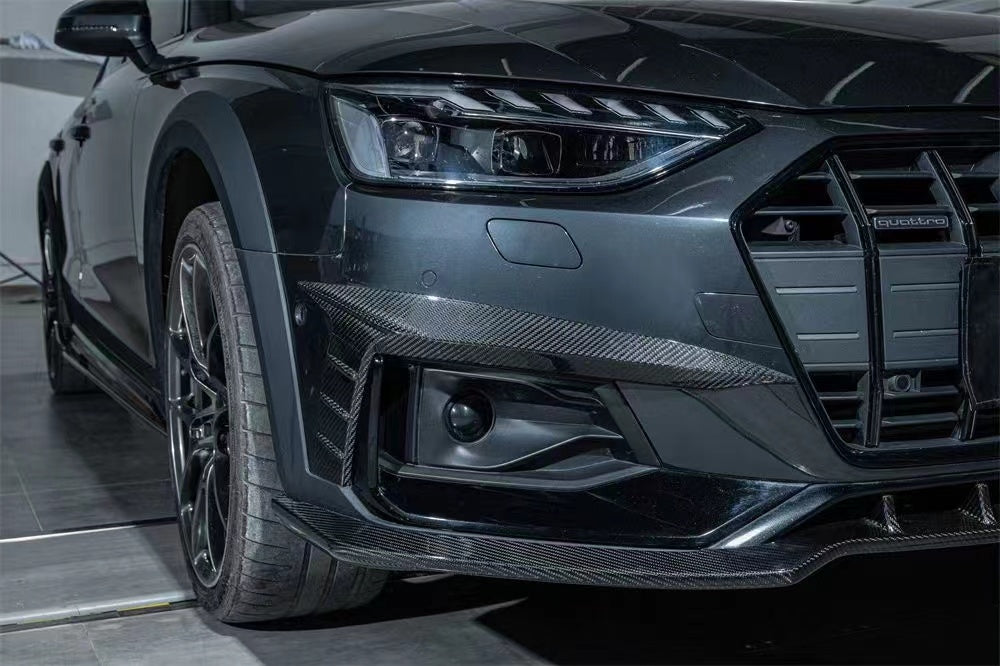 Karbel Carbon Pre-preg Carbon Fiber Front Upper Valences Audi A4 Allroad B9.5 2020-ON