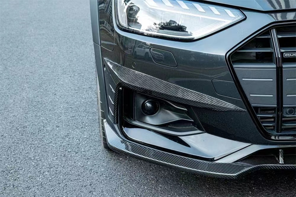 Karbel Carbon Pre-preg Carbon Fiber Front Lip Splitter Audi A4 Allroad B9.5 2020-ON