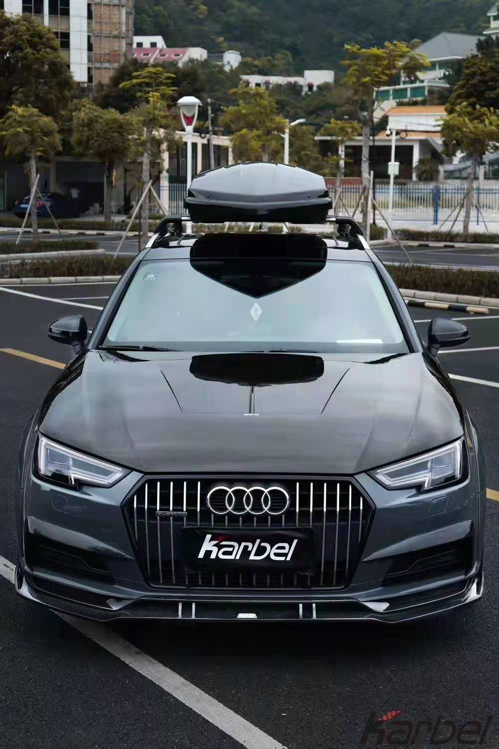 Karbel Carbon Pre-preg Carbon Fiber Front Lip Splitter For Audi A4