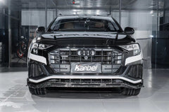 Karbel Carbon Pre-preg Carbon Fiber Front Lip Splitter For Audi SQ8 Q8 S-line 2020-2022