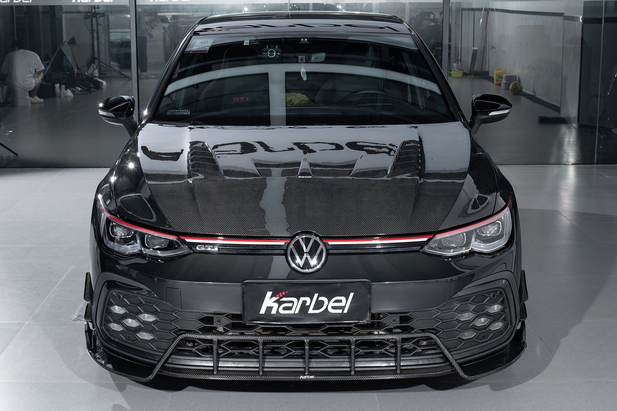 Karbel Carbon Pre-preg Carbon Fiber Hood Bonnet for Volkswagen Golf R & GTI & Golf MK8