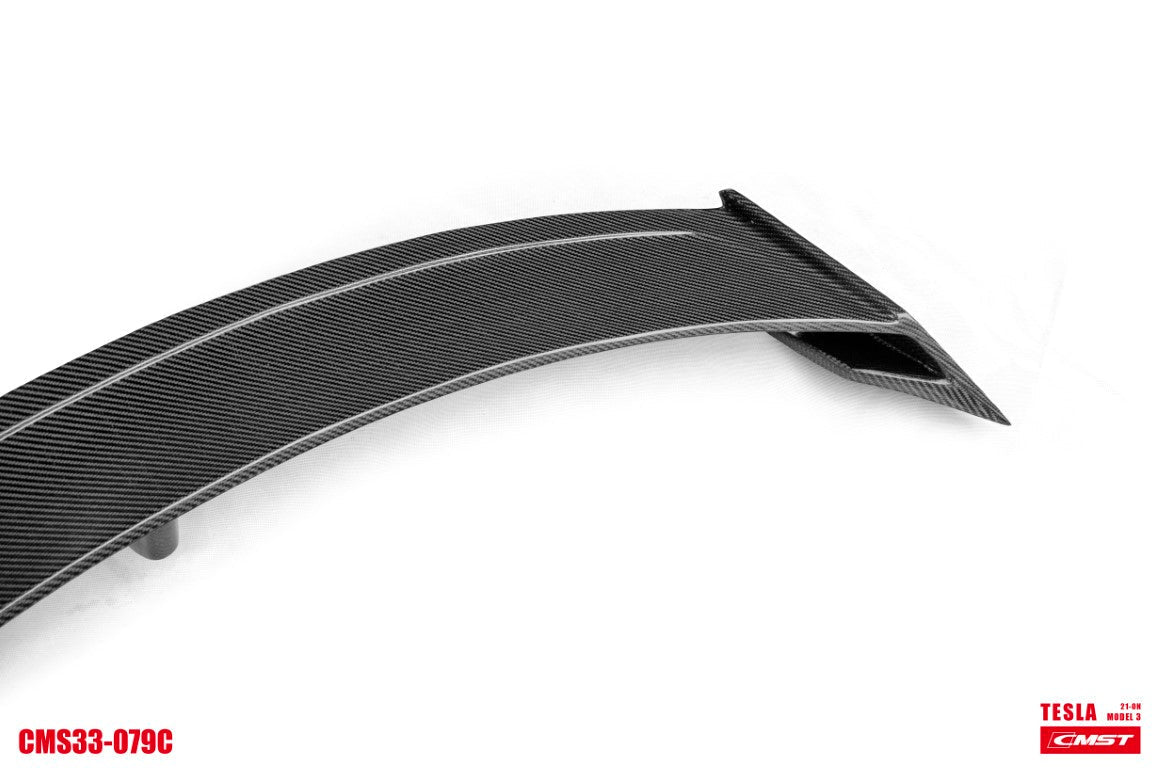 New Release!!! CMST Tesla Model 3 Carbon Fiber Rear Spoiler Wing Ver.5