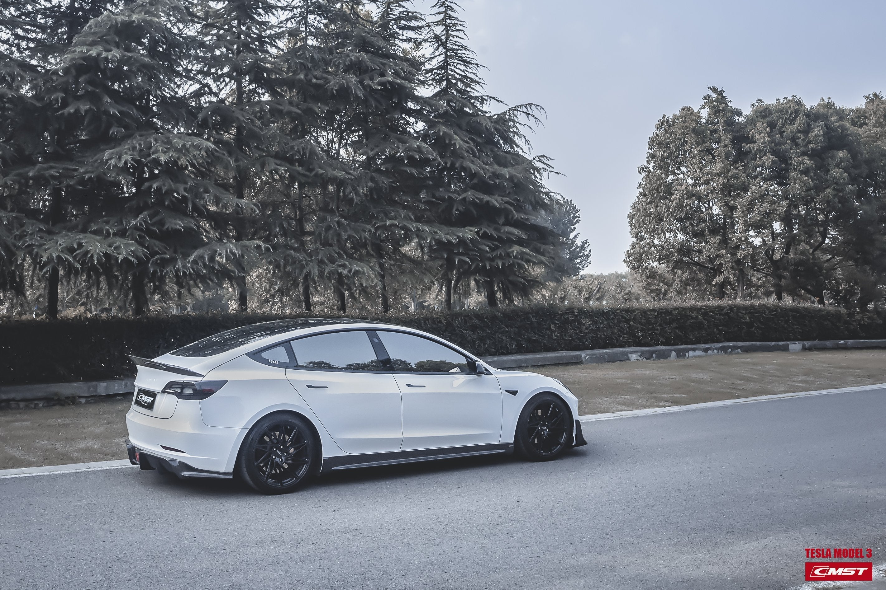 New Release!! CMST Tesla Model 3 Carbon Fiber Rear Spoiler Ver.4