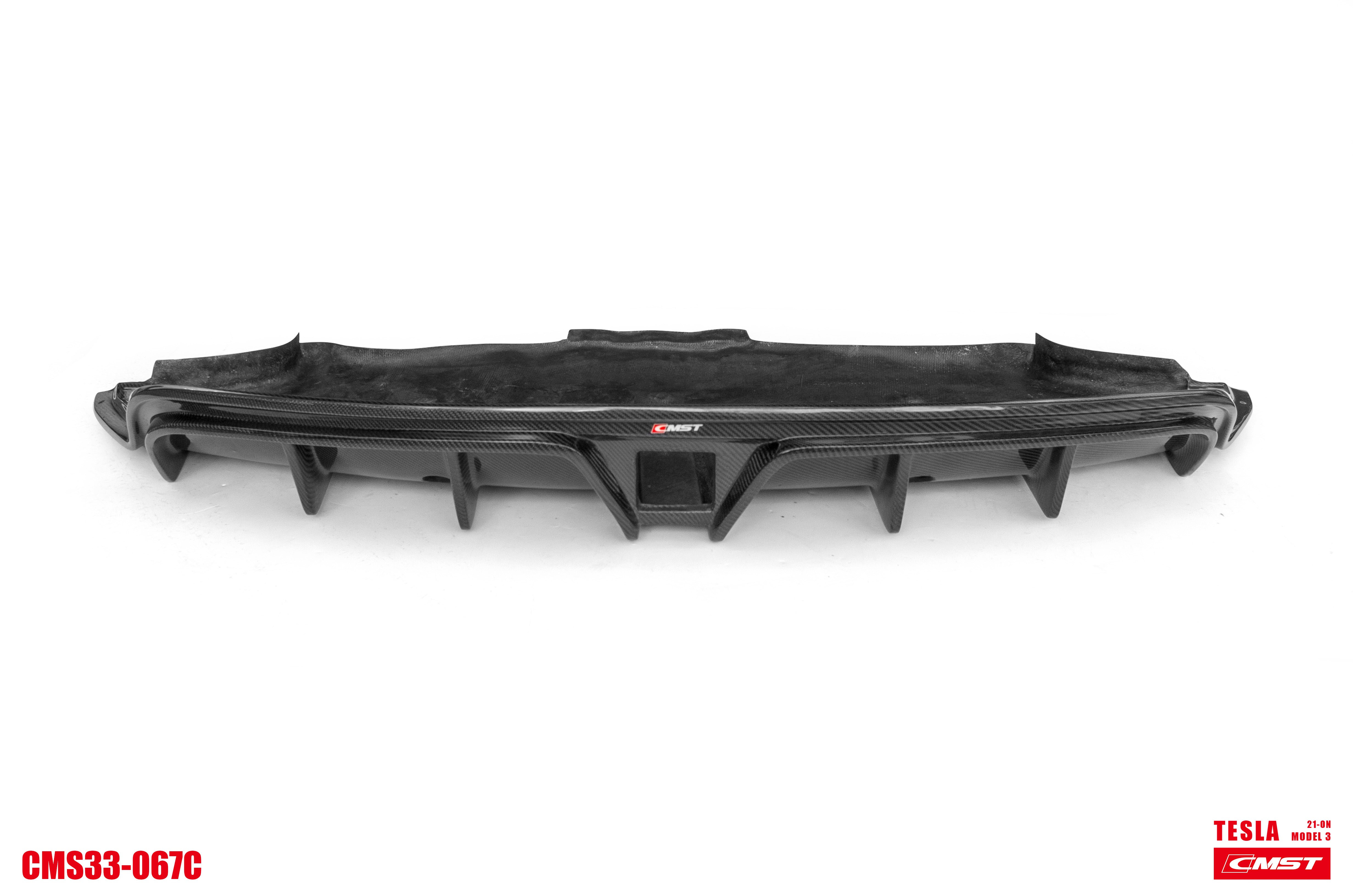 New Release!! CMST Tesla Model 3 Carbon Fiber Rear Diffuser Ver.4 with tow hook access