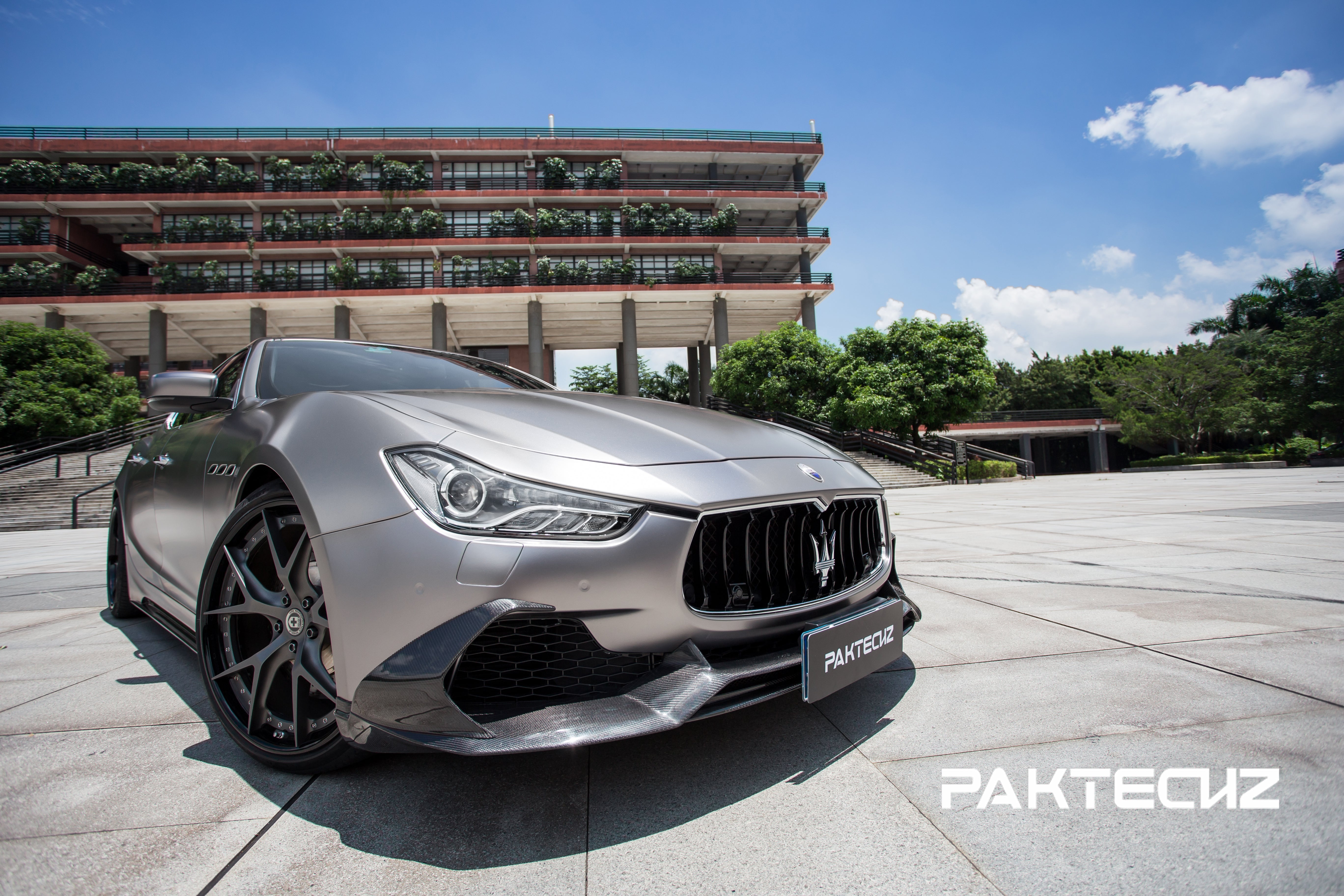 Paktechz Maserati Ghibli 2014-2017 Carbon Front Lip Splitter