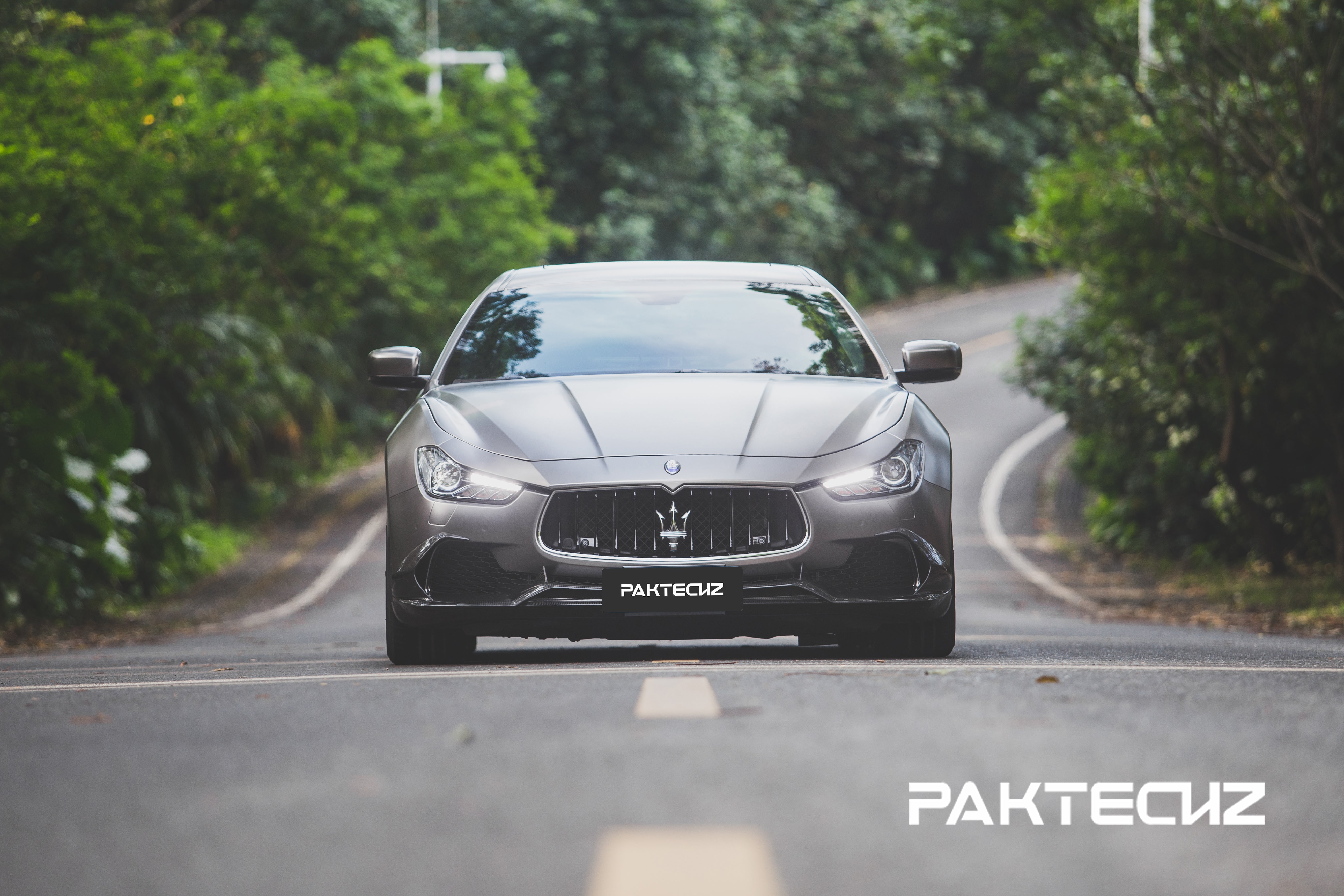 Paktechz Maserati Ghibli 2014-2017 Carbon Front Lip Splitter