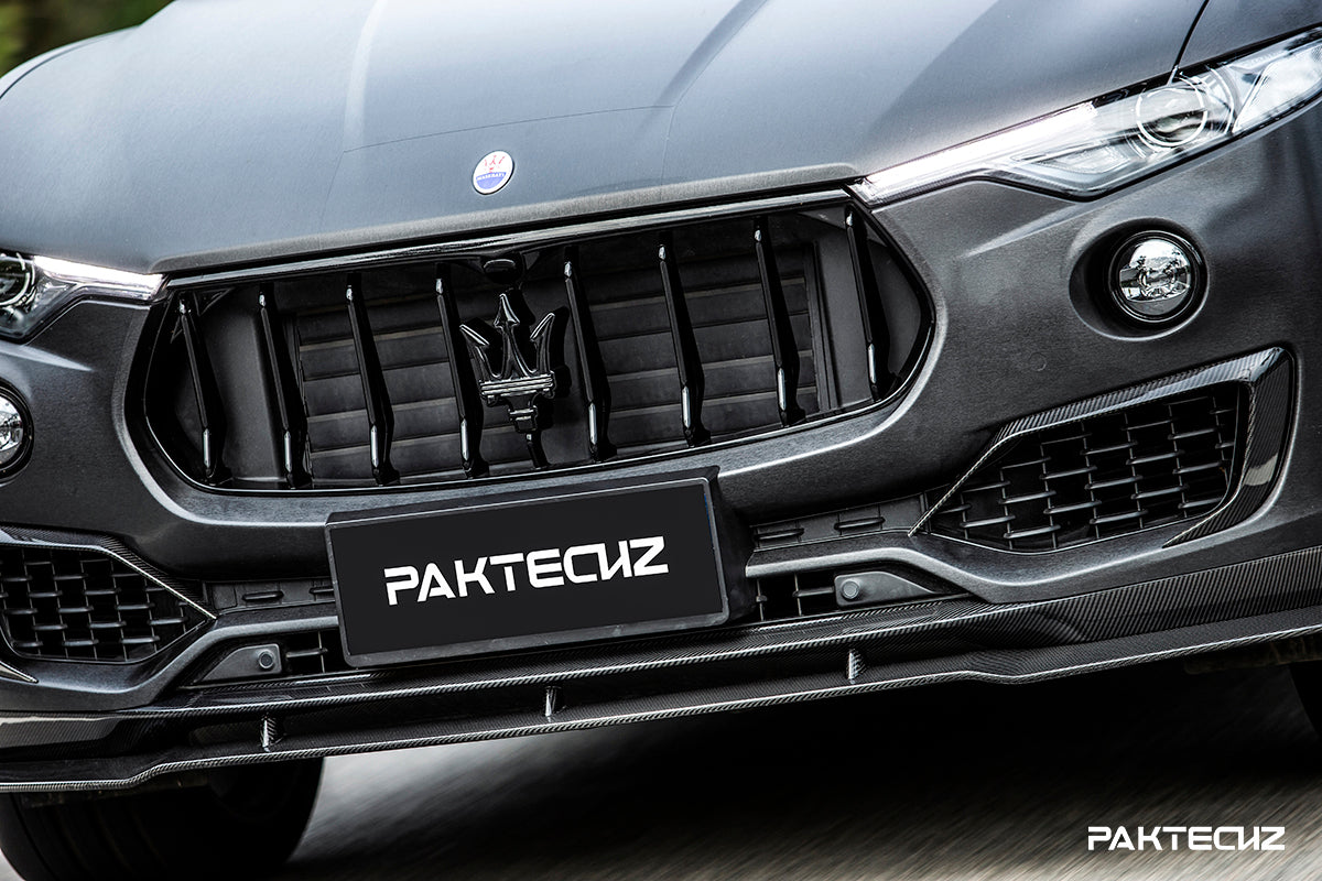 Paktechz Maserati Levante Carbon Fiber Lower Front Splitter Set (2 Pcs)