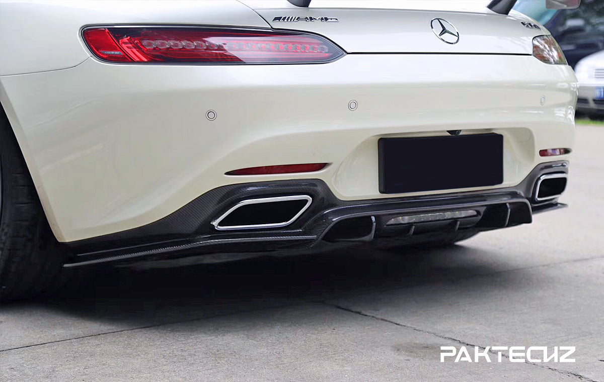 Paktechz Carbon Fiber Rear Diffuser Ver.2 Mercedes benz AMG GT/GTS C190 2015-2017