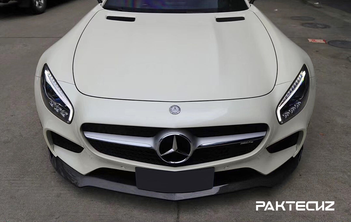Paktechz Carbon Fiber Front Lip Ver.2 for Mercedes benz AMG GT/GTS C190 2015-2017