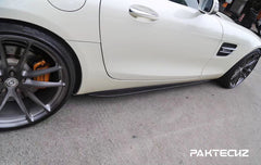 Paktechz Carbon Fiber Side Skirts Ver.2 Mercedes benz AMG GT/GTS C190 2015-2019