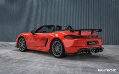 Paktechz Porsche 718 Boxster Dry Carbon Fiber Rear Spoiler Wing