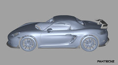 Paktechz Porsche 718 Boxster / Cayman / GT4 Dry Carbon Fiber Side Skirts