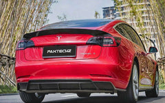 Paktechz Tesla Model 3 Dry Carbon Fiber Rear Diffuser