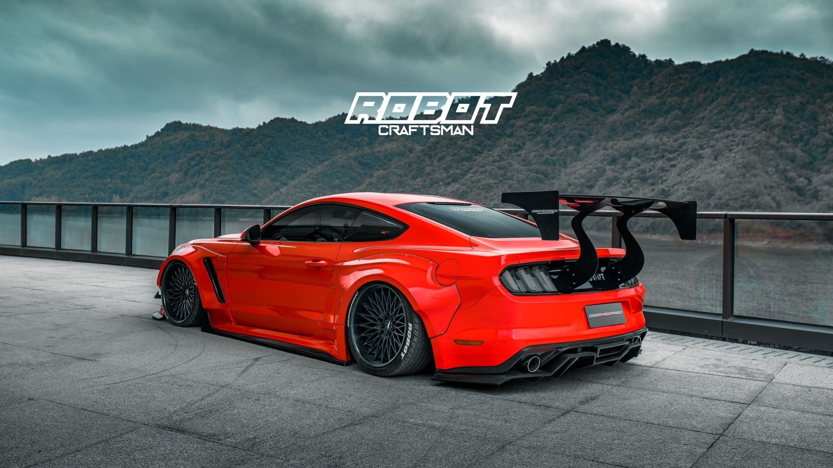 ROBOT CRAFTSMAN  "STORM" Widebody Wheel Arches & Side Skirts For Ford Mustang S550.1 S550.2 GT EcoBoost V6