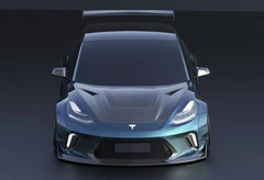 Robot Craftsman "HACKER"  Widebody Front Bumper & Front Lip For Tesla Model 3