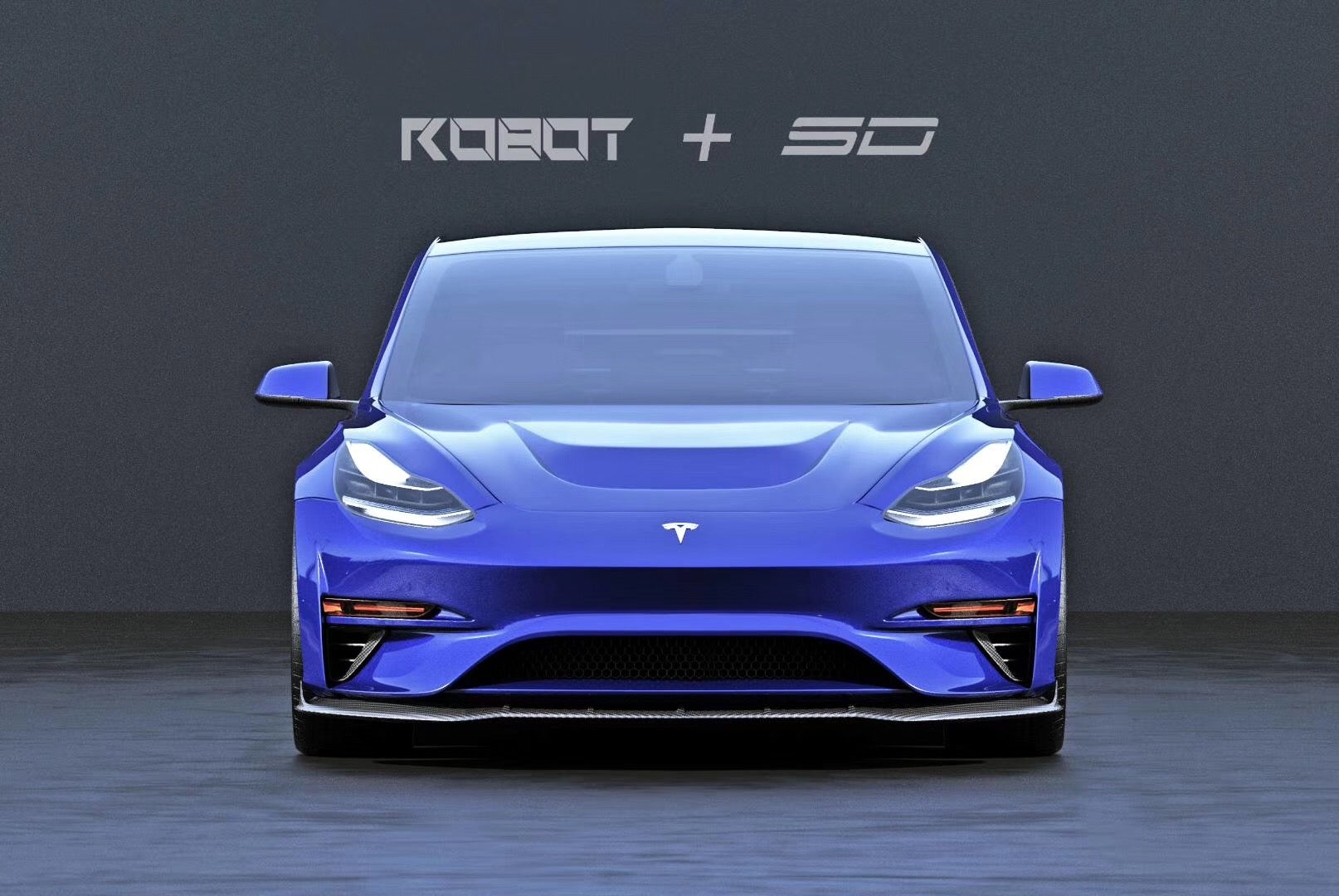 Robot Craftsman "Crypton"  Front Bumper & Front Lip For Tesla Model 3