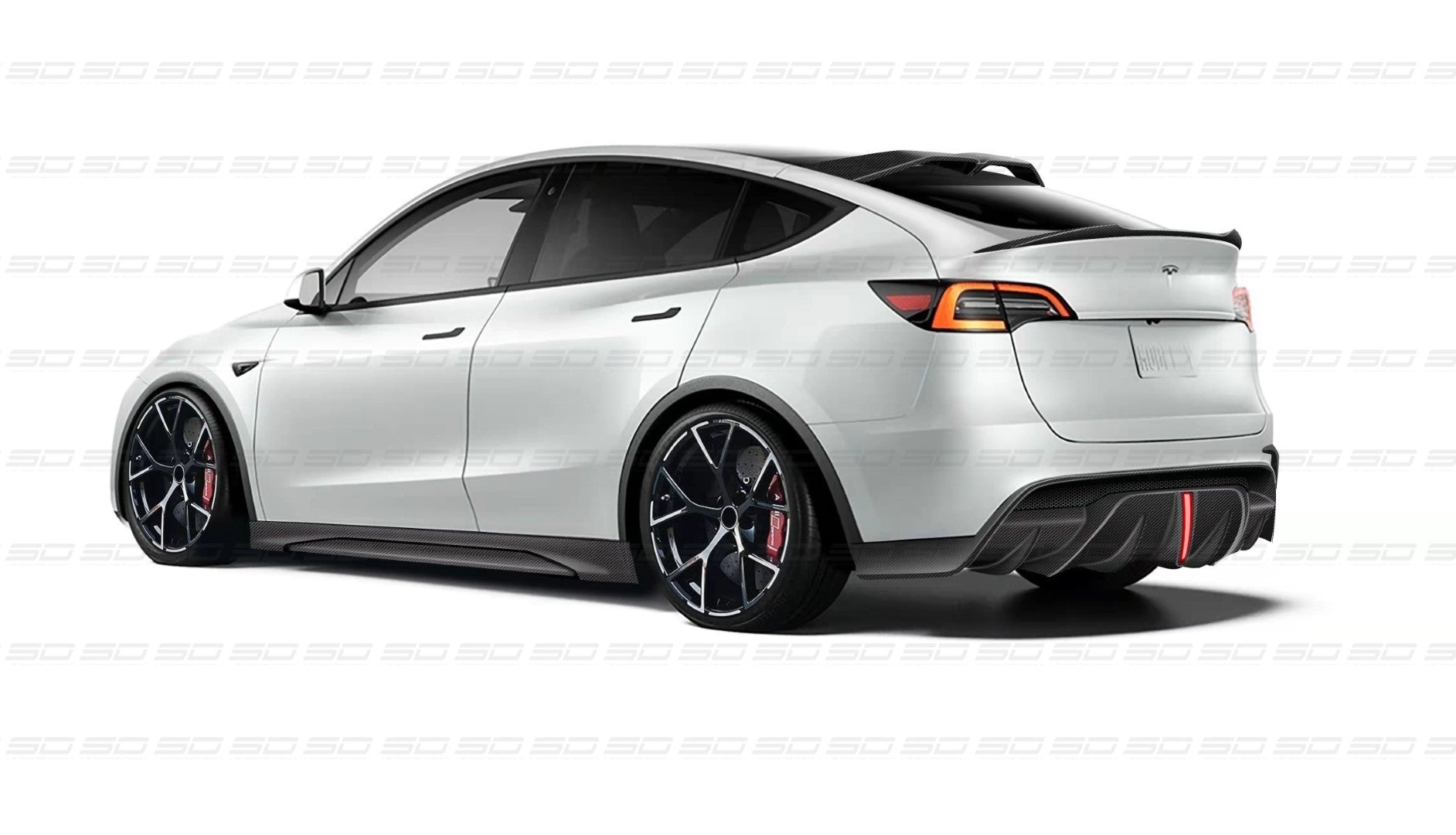 SD Carbon Rear Trunk Spoiler For Tesla Model Y / Performance