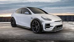 SD Carbon Front Bumper Canards For Tesla Model Y / Performance