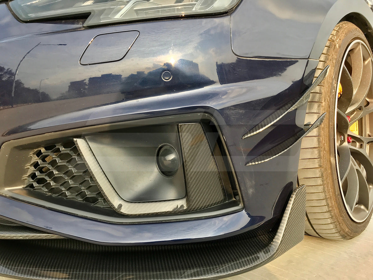 SD Carbon Carbon Fiber Fog Light Cover For Audi A4 S4 2020-ON B9.5