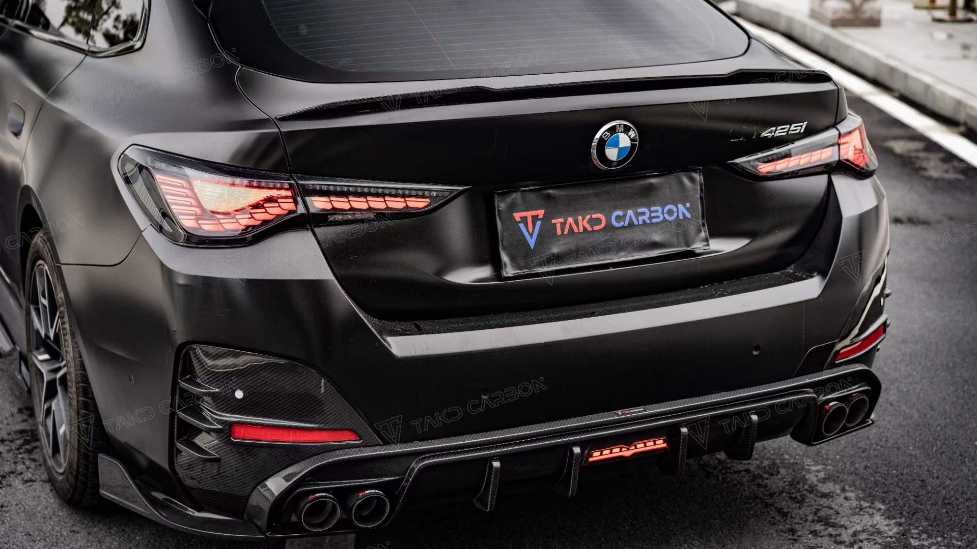 TAKD Carbon Fiber Rear Spoiler for BMW I4 G26 M50 / e Drive 40 & G26 Gran coupe M440i 430i
