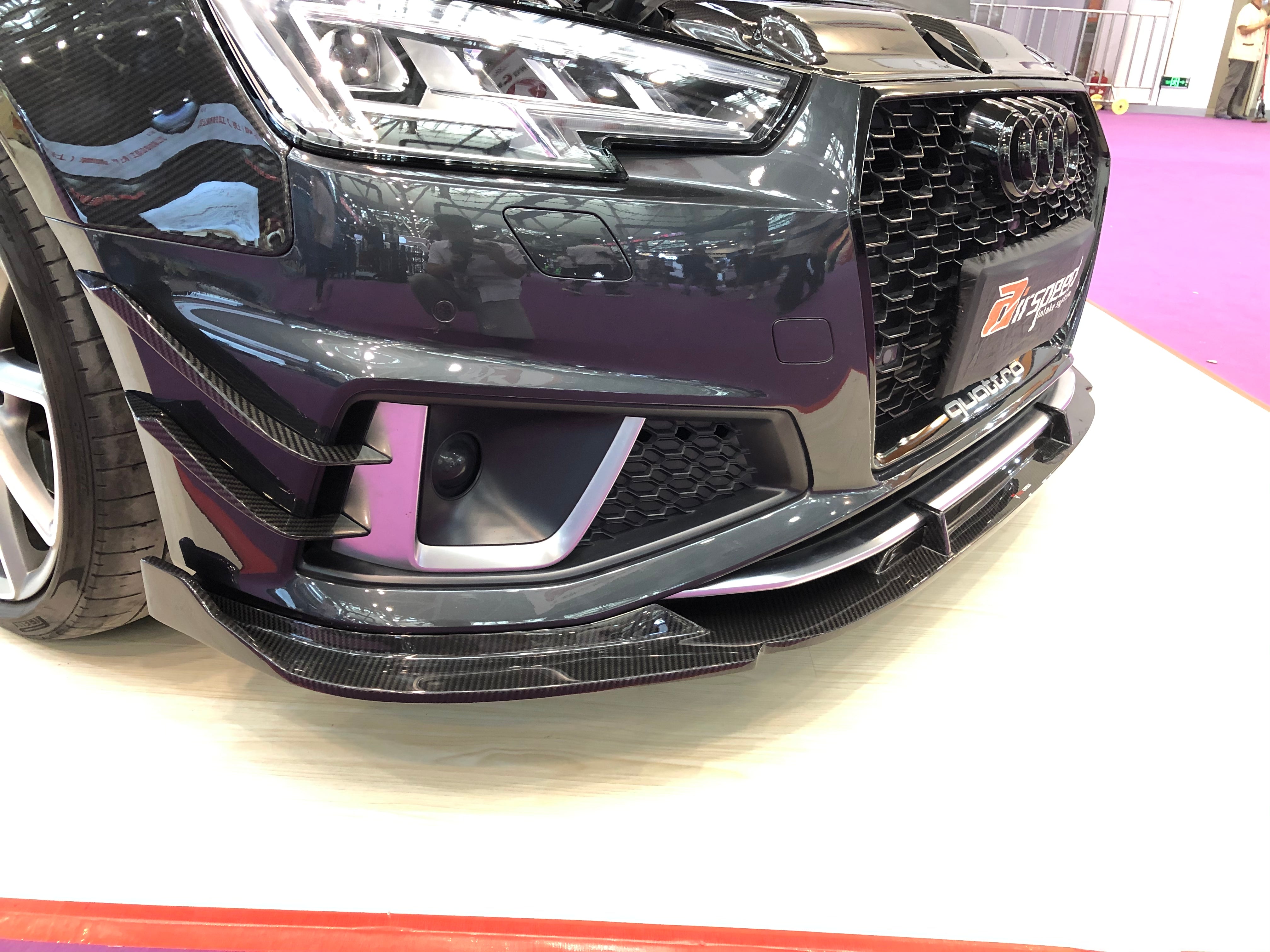 TAKD Carbon Carbon Fiber Front Lip for Audi A4 S-Line & S4 2017-2019 B9