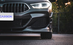 TAKD Carbon Dry Carbon Fiber Front Bumper Canards for BMW G14 G15 G16 8 Series 840i 850i