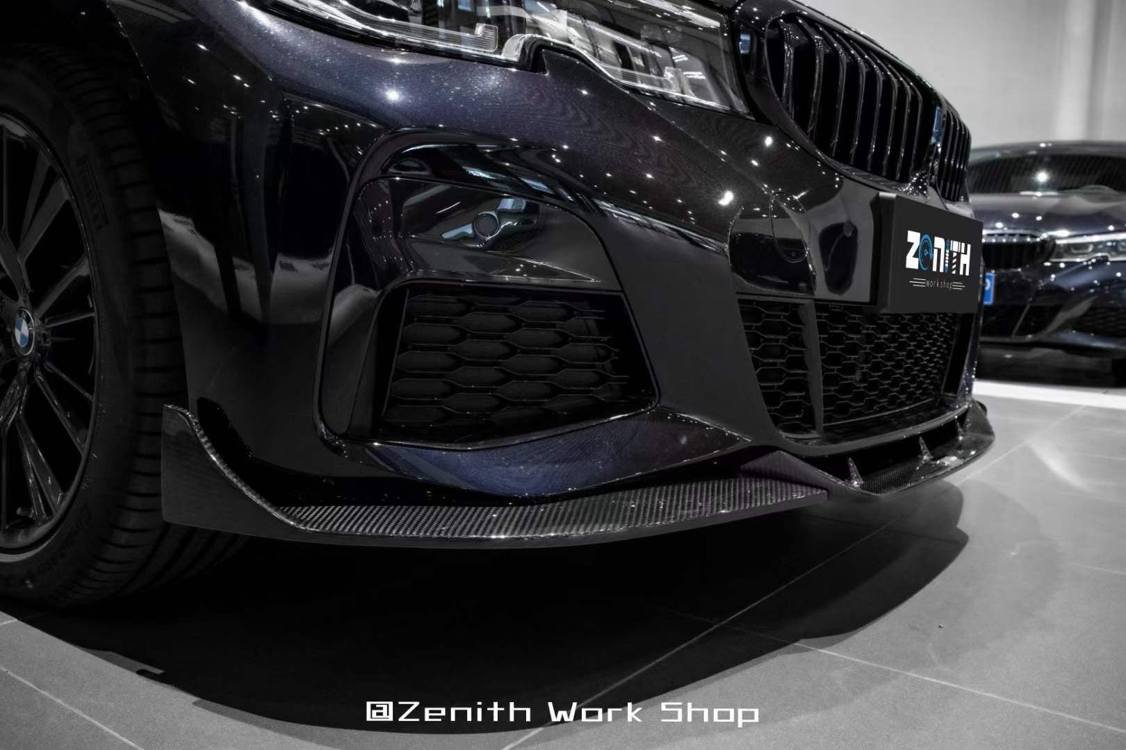 TAKD Carbon Carbon Fiber Front Lip Ver.1 for BMW 3 Series G20 330i M340i 2019-2022