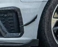 TAKD Carbon Dry Carbon Fiber Front Bumper Canards For Audi S4 & A4 S-Line B9.5 2020-ON
