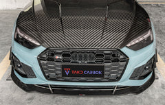 TAKD Carbon Dry Carbon Fiber Front Lip For Audi S5 & A5 S-Line B9.5 2020-ON
