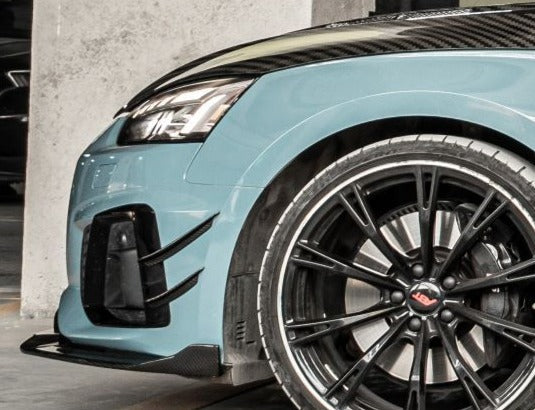 TAKD Carbon Dry Carbon Fiber Front Bumper Canards For Audi S5 & A5 S-Line B9.5 2020-ON