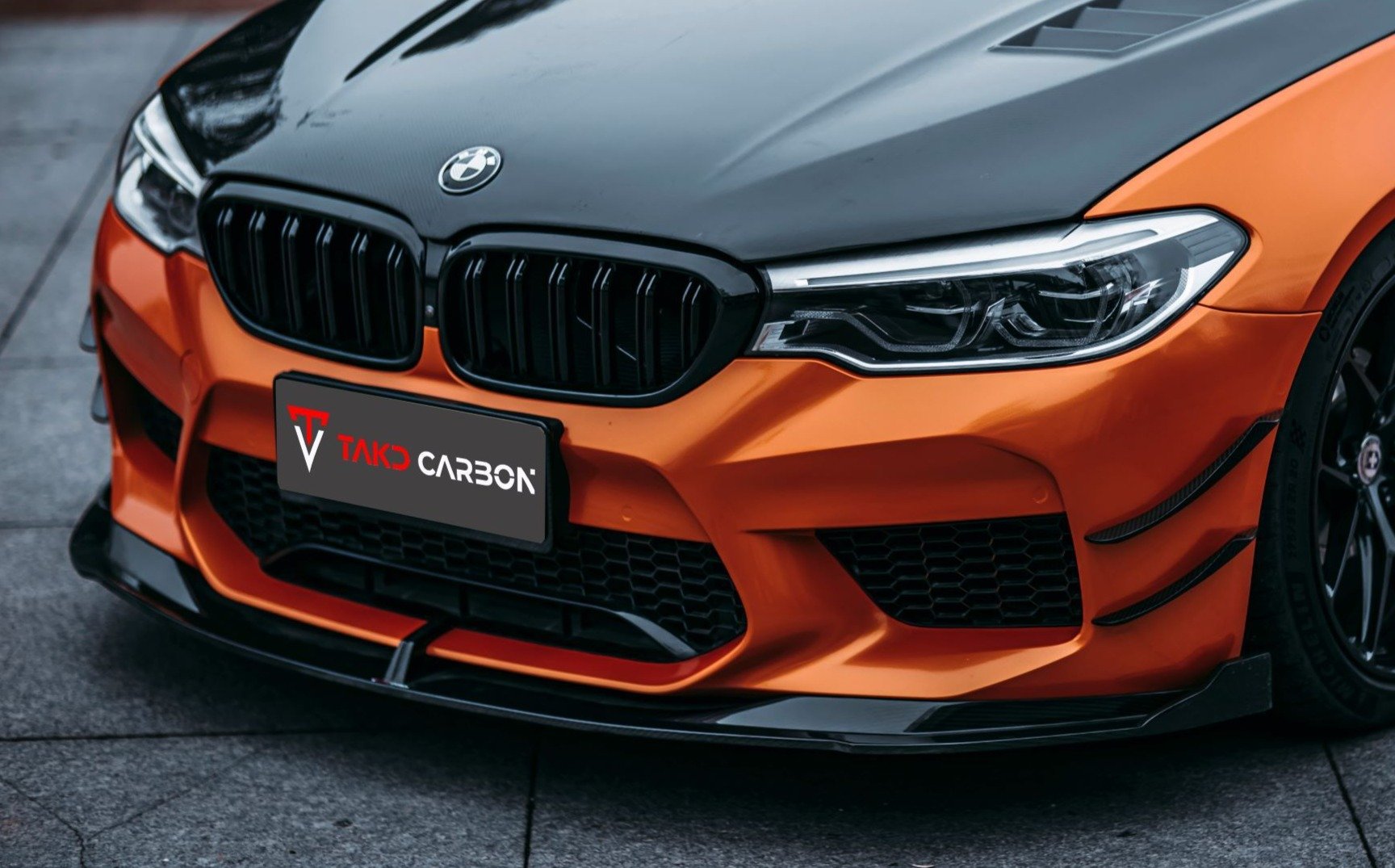 TAKD Carbon Dry Carbon Fiber Front Lip for BMW M5 F90 2017-ON