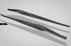Future Design Carbon Ferrari 488 GTB Carbon Fiber Side Skirts - Performance SpeedShop