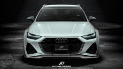 Future Design Blaze Carbon Fiber FRONT LIP SPLITTER for Audi RS6 RS7 C8 2020-ON