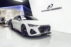 Future Design Blaze Carbon Fiber FRONT LIP SPLITTER for Audi RS6 RS7 C8 2020-ON