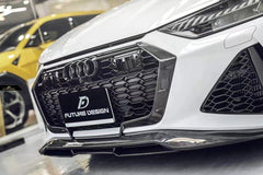 Future Design Blaze Carbon Fiber FRONT GRILL SIDE OVERLAY for Audi RS6 RS7 C8 2020-ON
