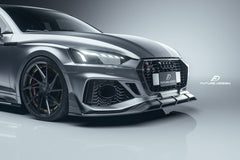 Future Design Carbon Fiber FRONT GRILL SIDE OVERLAY TRIM - "Blaze kit" for Audi RS5 B9.5 2020-2022