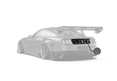 ROBOT CRAFTSMAN "DAWN & DUSK " Trunk Deck Lid Back Cover with Wooden Boat Badge For Ford Mustang S550 GT EcoBoost V6 GT350 GT500