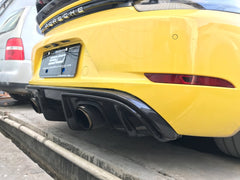 SD Carbon Dry Carbon Fiber Rear Diffuser For Porsche 718 Cayman Boxster - Performance SpeedShop